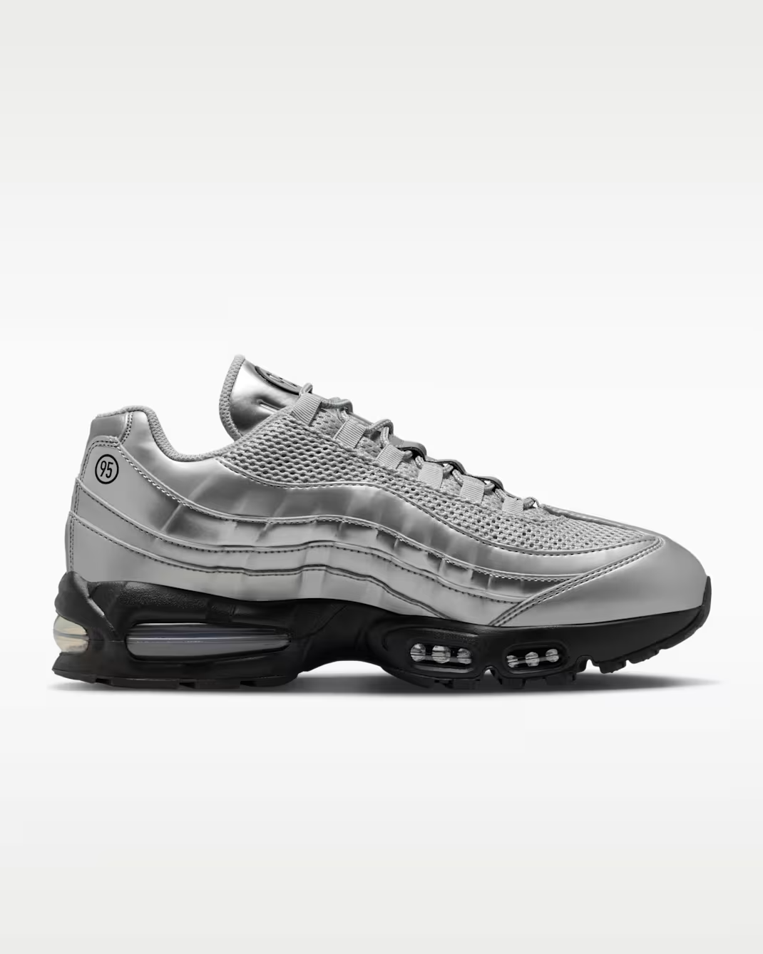 Men's Nike Air Max 95 Metallic Silver Shoes