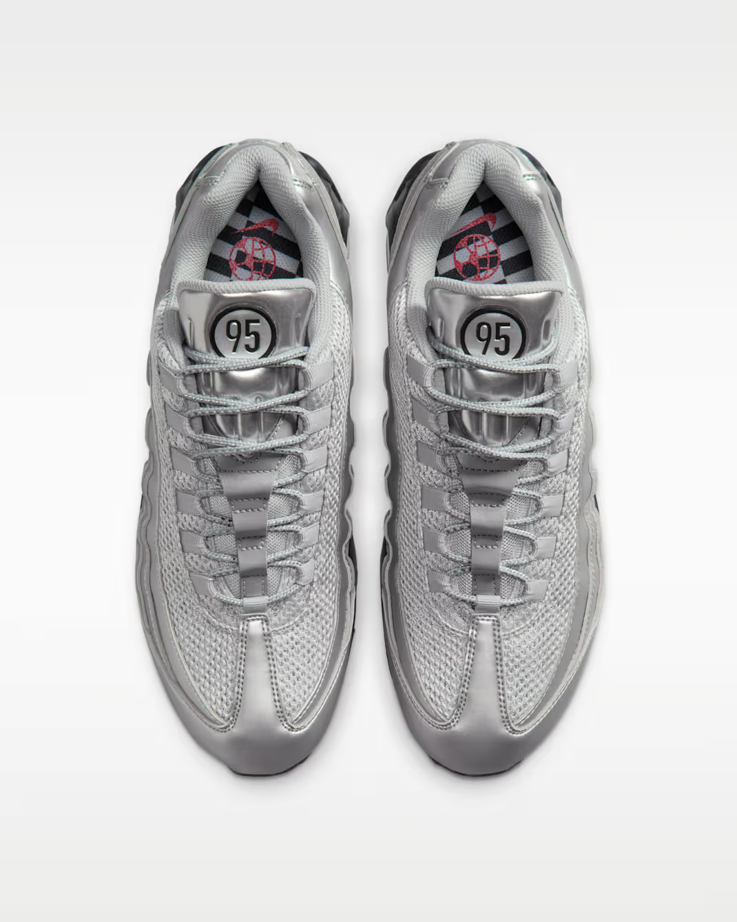 Men's Nike Air Max 95 Metallic Silver Shoes