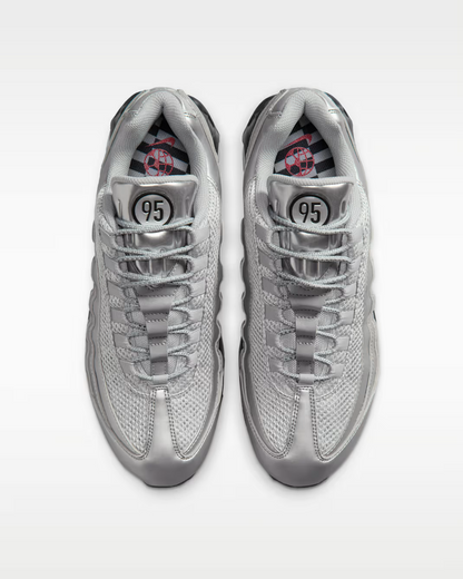 Men's Nike Air Max 95 Metallic Silver Shoes