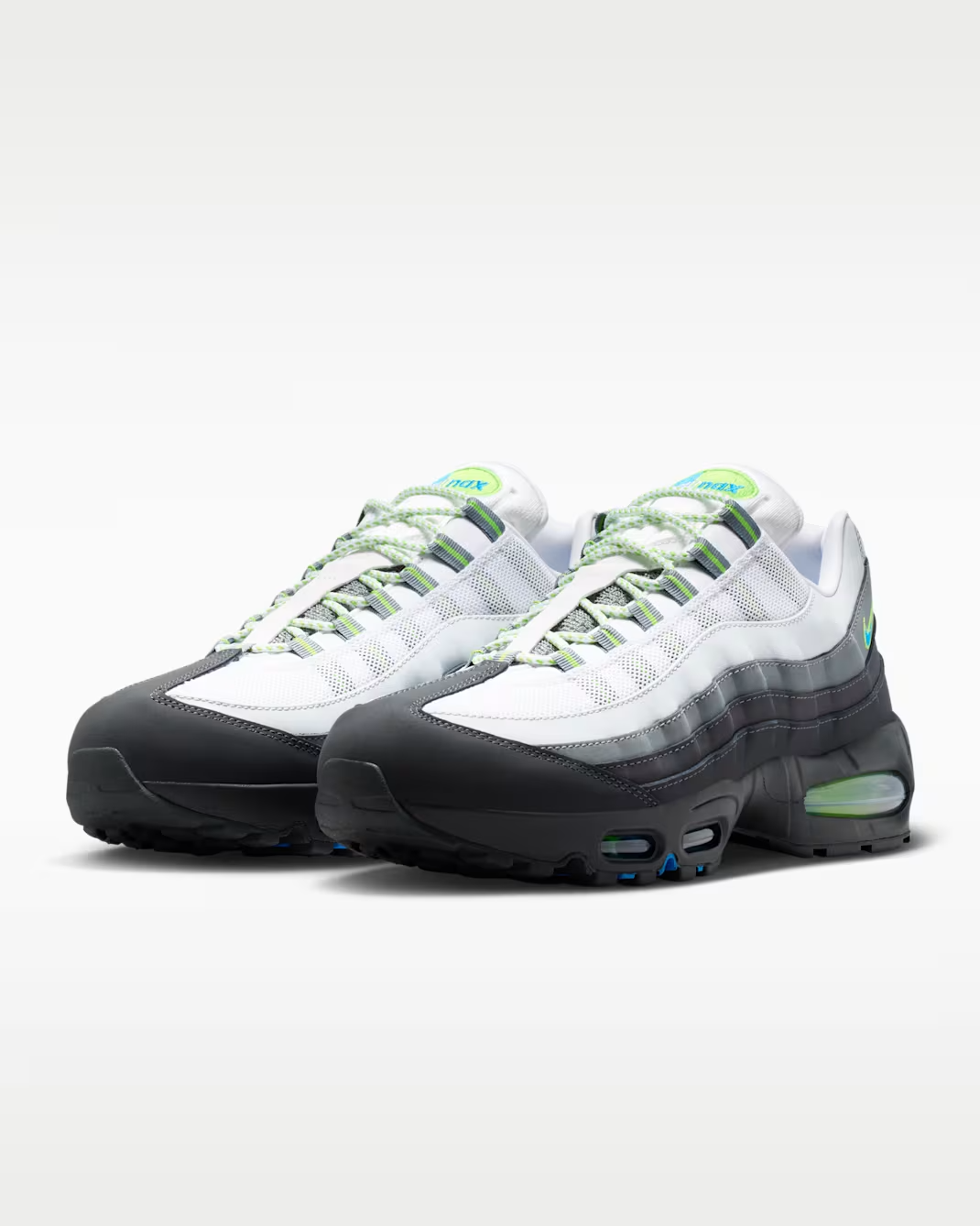 Men's Nike Air Max 95 Black Action Green Shoes