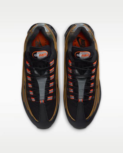 Men's Nike Air Max 95 Golden Beige Safety Orange Shoes