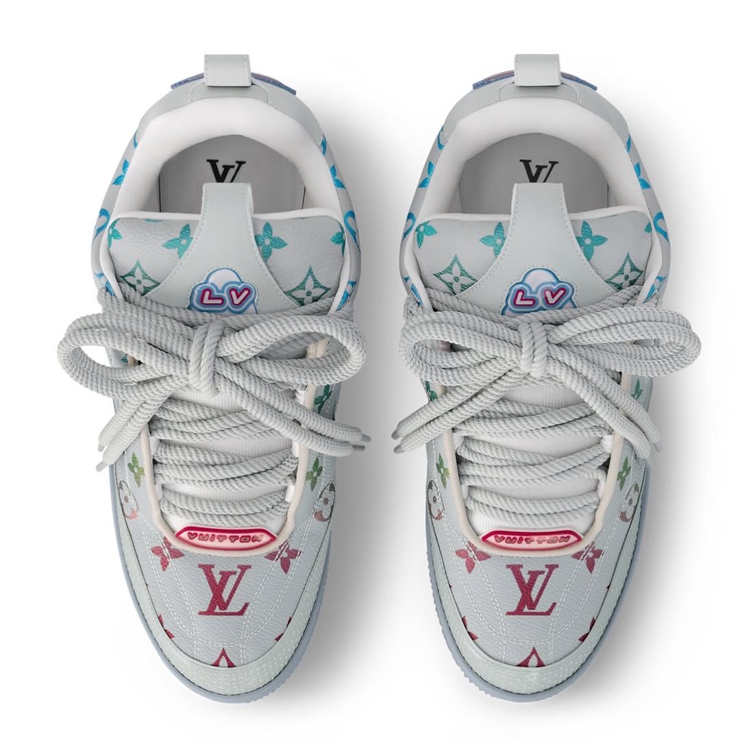 Men's Louis Vuitton Trainer Monogram Iridescent  Sneakers