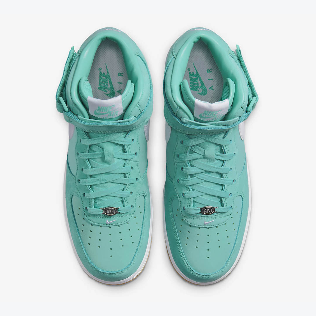 Men's Nike Air Force 1 Mid Washed Teal Shoes