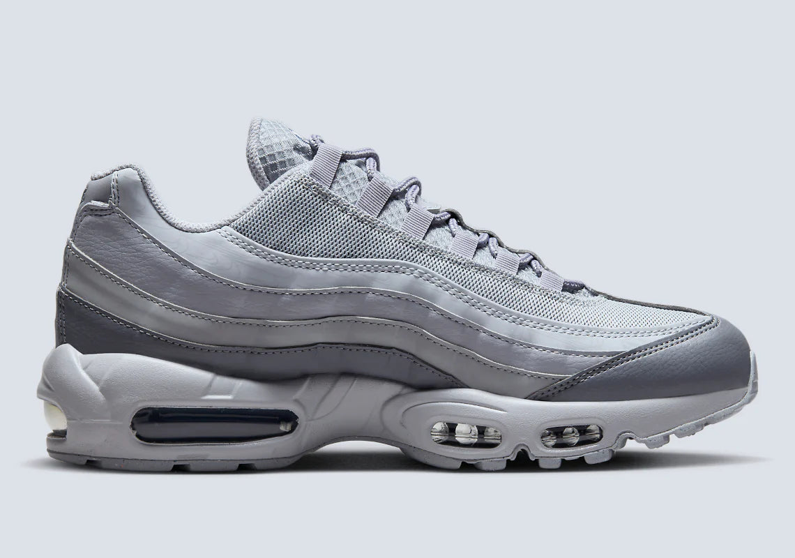 Men's Nike Air Max 95 Grey Midnight Navy Shoes