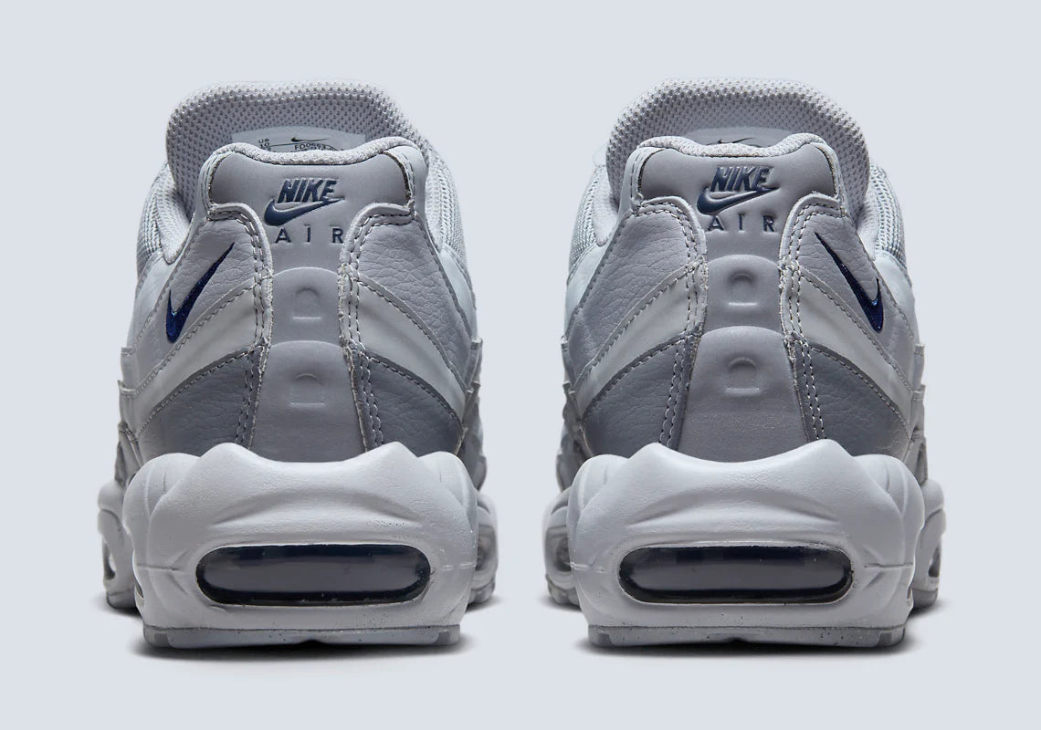 Men's Nike Air Max 95 Grey Midnight Navy Shoes