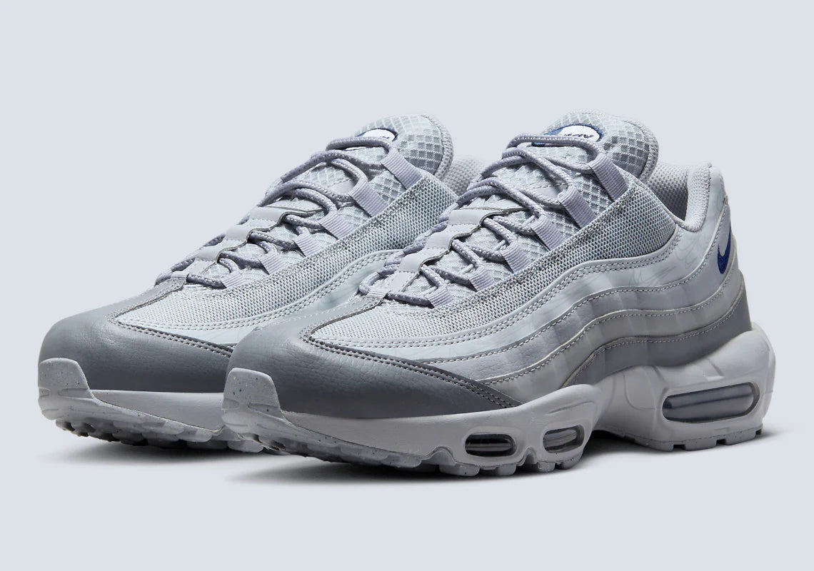 Men's Nike Air Max 95 Grey Midnight Navy Shoes