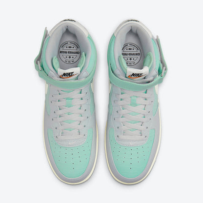 Men's Nike Air Force 1 Mid 'Grey Fog and Enamel Green' Shoes