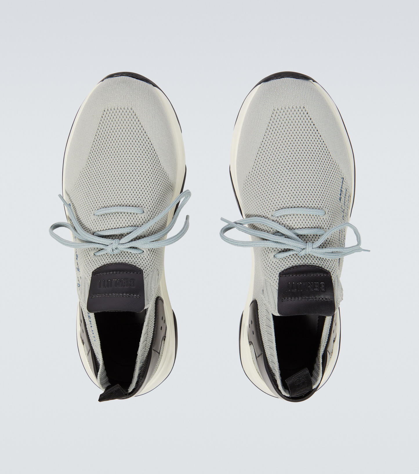 Men's Berluti Shadow Embroidered Grey Sneakers