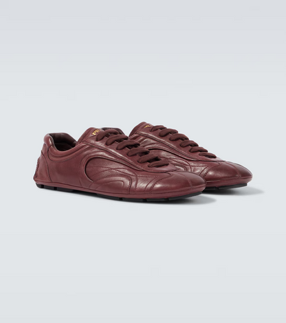 Men's Prada Montecarlo Re-Edition 2005 Leather Burgundy Sneakers