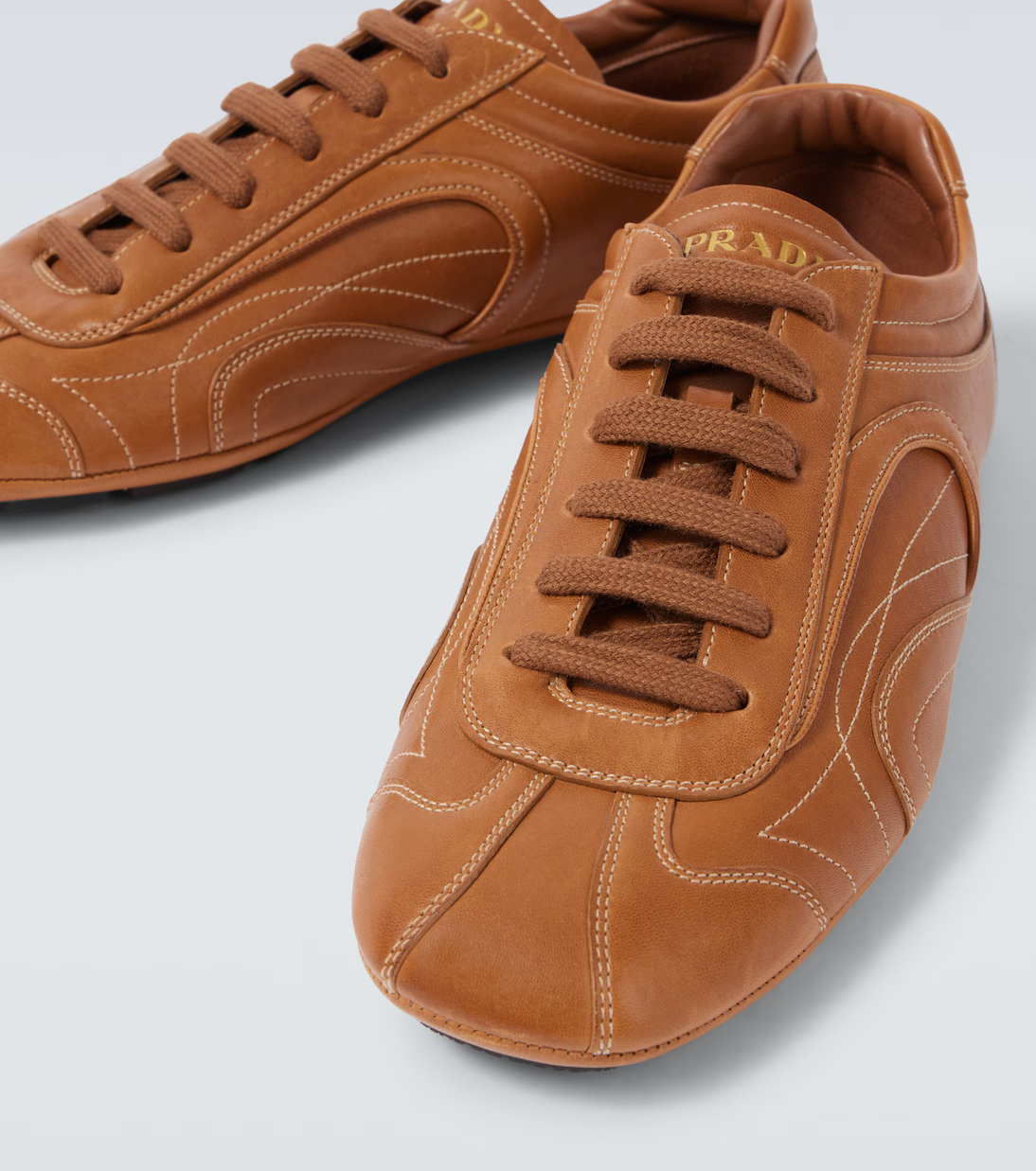 Men's Prada Montecarlo Re-Edition 2005 Leather Brown Sneakers