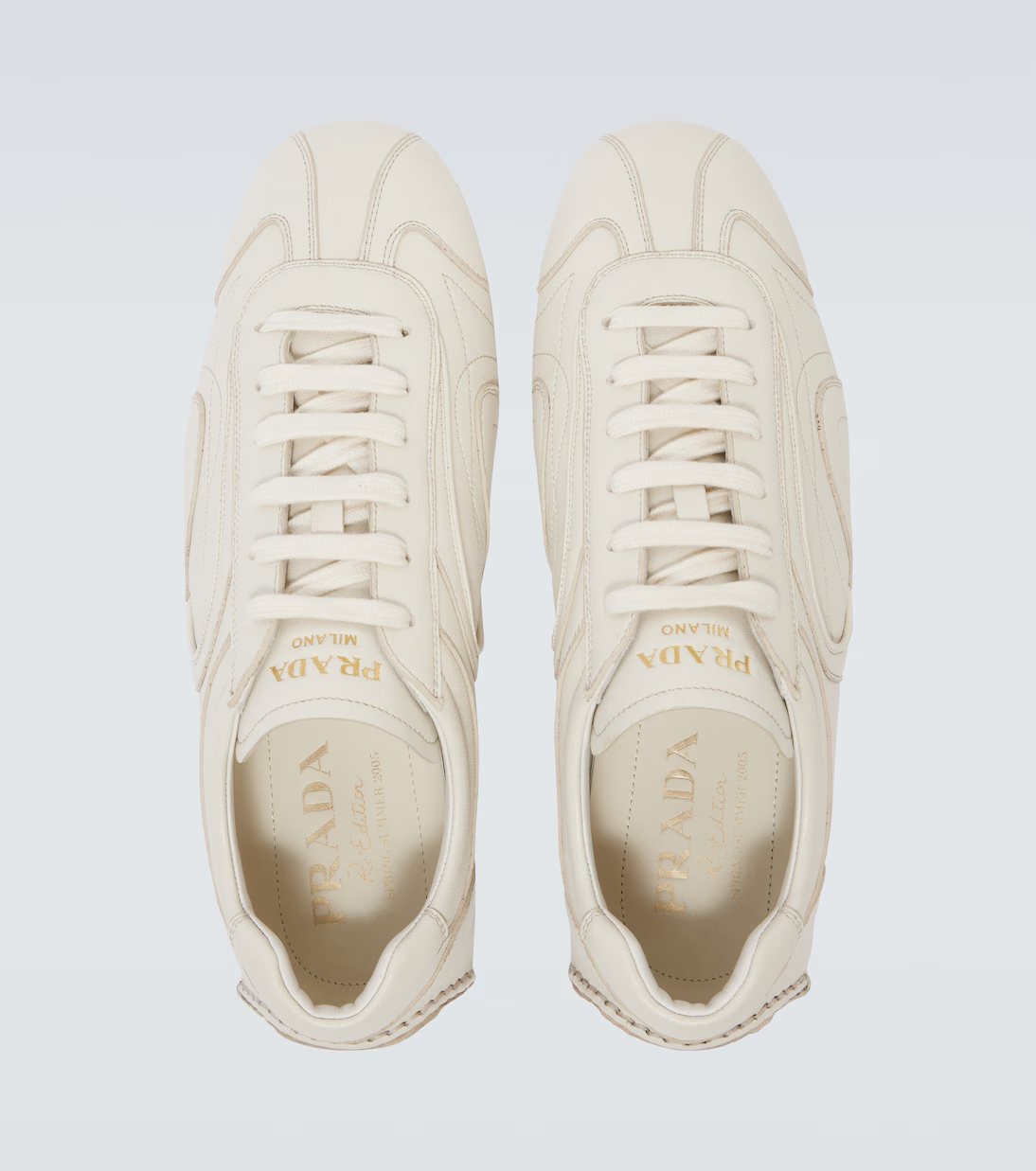 Men's Prada Montecarlo Re-Edition 2005 Leather White Sneakers