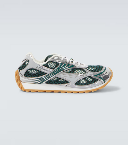 Men’s Bottega Veneta Orbit Silver Green Sneakers