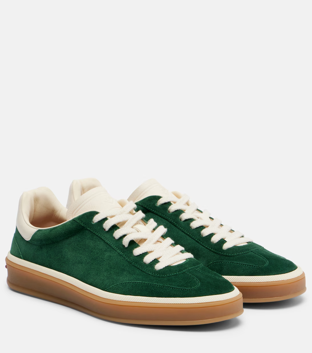Men's Loro Piana Tennis Walk  Green Sneakers