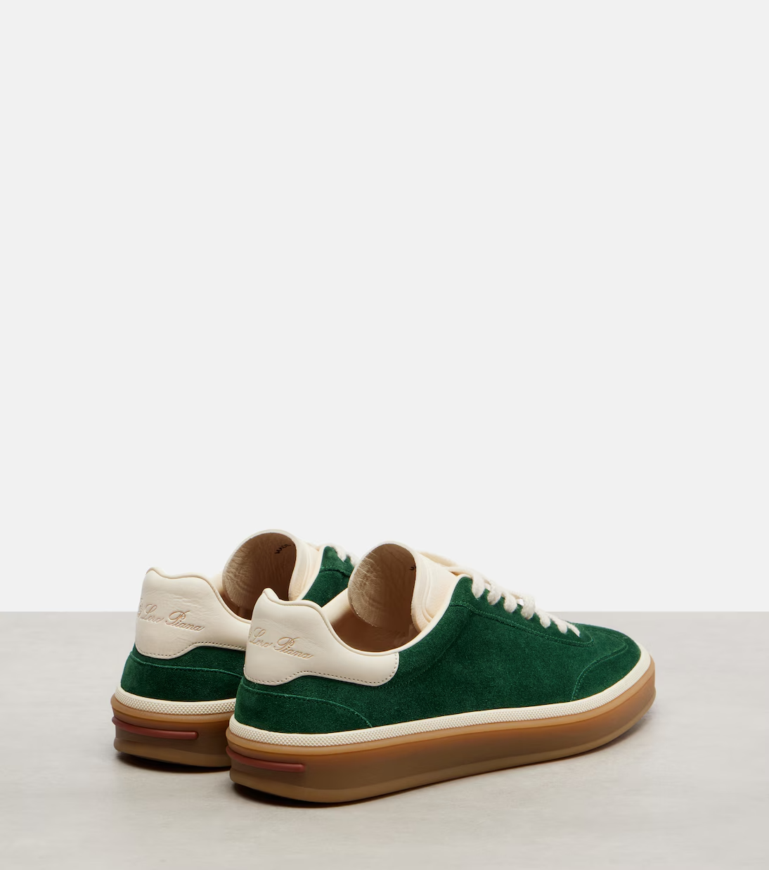 Men's Loro Piana Tennis Walk  Green Sneakers