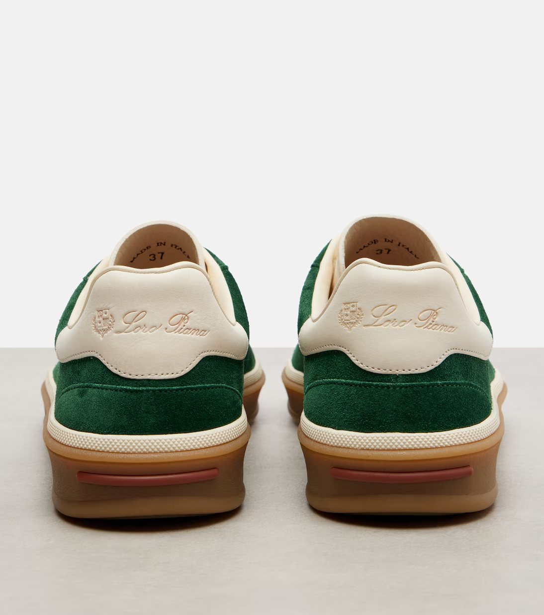 Men's Loro Piana Tennis Walk  Green Sneakers