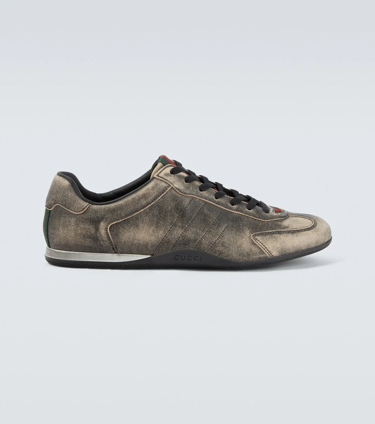 Men's Gucci Shift Black Leather Sneakers