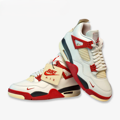 Men's Air Jordan 4 Retro OG SP x Nigel Sylvester 'Brick After Brick  Vintage Fire Red' Shoes