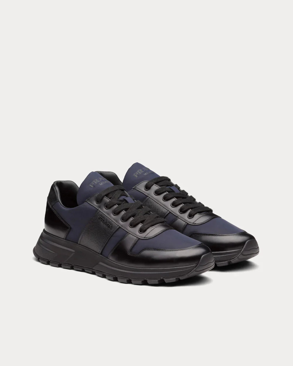 Men's Prada Prax 01 Re-Nylon 'Black  Blue' Sneakers