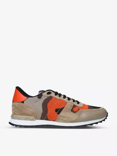 Men's Valentino Camo Rock Runners Camouflage Sneakers