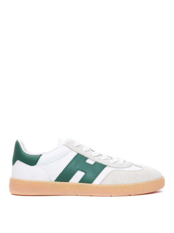 Men's Hogan White Green Sneakers