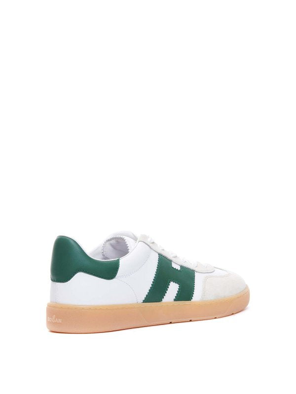 Men's Hogan White Green Sneakers