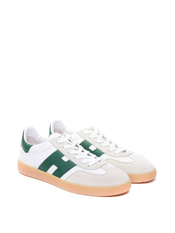 Men's Hogan White Green Sneakers