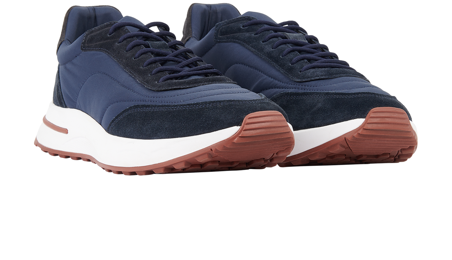 Men's Loro Piana Weekend Walk Navy Blue Sneakers