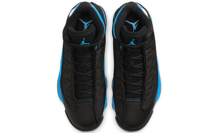Men's Nike Air Jordan 13 Black University Blue Shoes