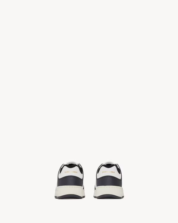 Men's Saint Laurent Low Top Black And White Sneakers