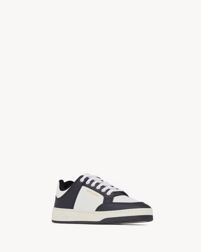 Men's Saint Laurent Low Top Black And White Sneakers