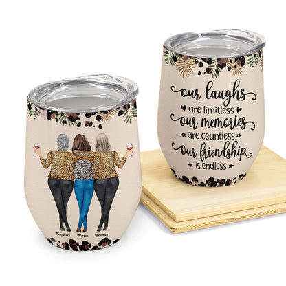 We'll Be Friends Until We're Old And Senile - Personalized Wine Tumbler - Birthday Gift Ideas - Gift For Friend