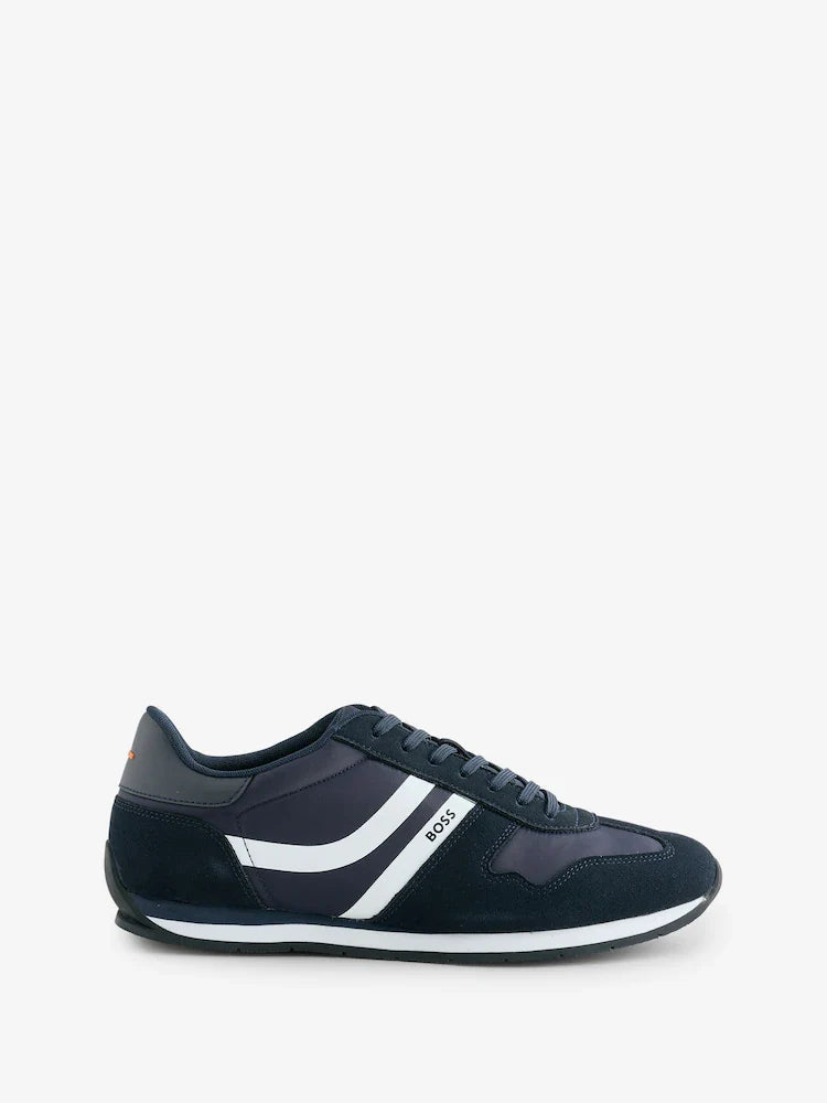 Men’s BOSS Blue Levon Logo Trainers Blue Sneakers