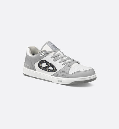 Men's Dior B57 Low-Top Gray And White Sneakers