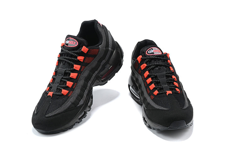 Men's Nike Air Max 95 Black Laser Crimson Shoes
