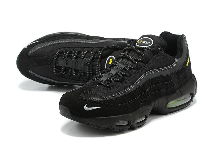 Men's Nike Air Max 95 Black Yellow Strike Shoes
