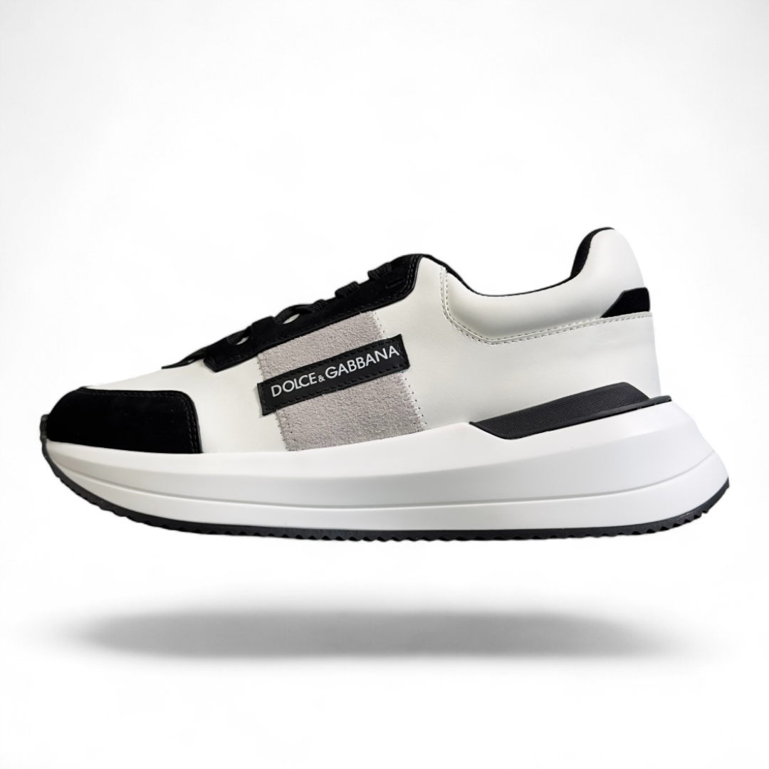 Men's Dolce & Gabbana Low-Top Platform White And Black White Sneakers