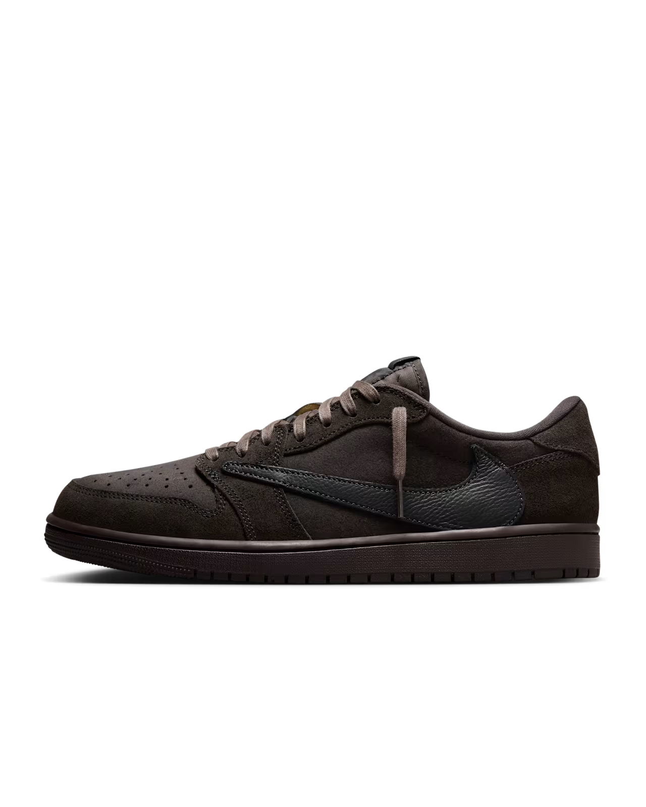 Men's Travis Scott x Air Jordan 1 Retro Low ‘ Velvet Brown and Dark Mocha' Shoes