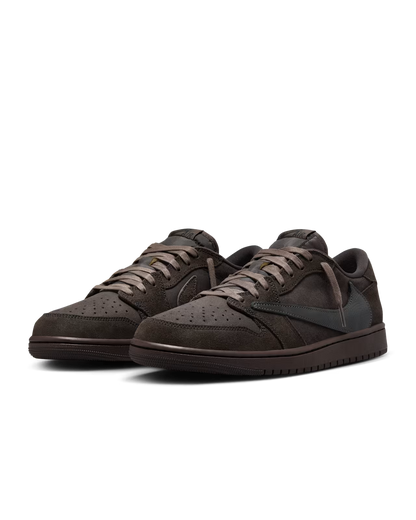 Men's Travis Scott x Air Jordan 1 Retro Low ‘ Velvet Brown and Dark Mocha' Shoes