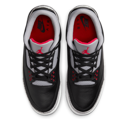 Men's Air Jordan 3 Black Cement Shoes