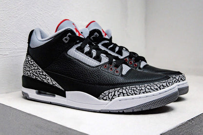Men's Air Jordan 3 Black Cement Shoes