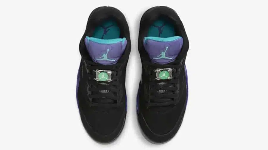 Men's Nike Air Jordan 5 Retro Black Grape Shoes