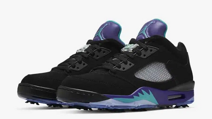 Men's Nike Air Jordan 5 Retro Black Grape Shoes