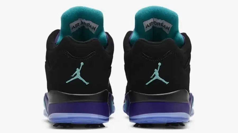 Men's Nike Air Jordan 5 Retro Black Grape Shoes