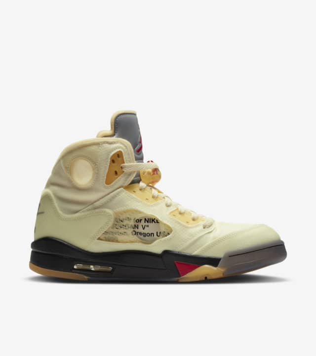Men's OFF-WHITE x Air Jordan 5 'Sail' Shoes