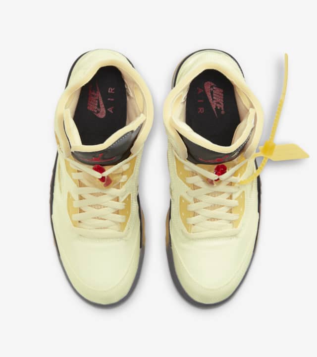 Men's OFF-WHITE x Air Jordan 5 'Sail' Shoes