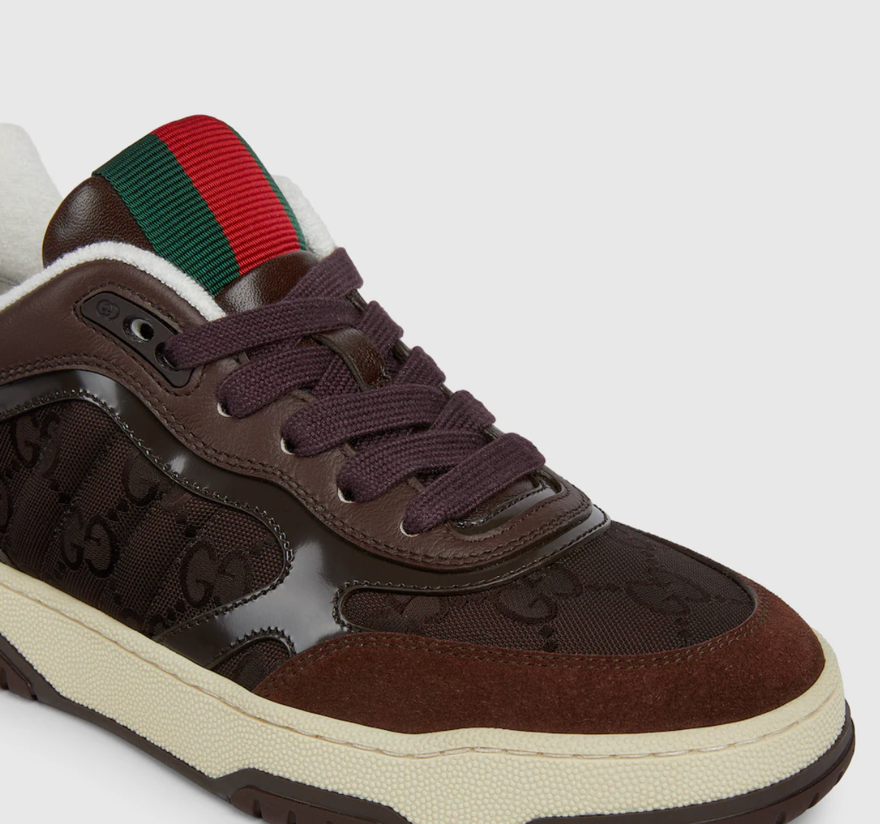 Men's Gucci Re-Web Brown Sneakers