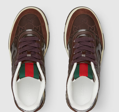 Men's Gucci Re-Web Brown Sneakers