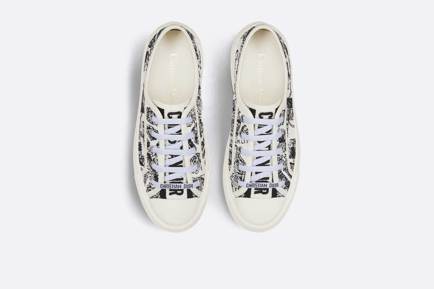 Men's Dior Walk’n’Dior Platform White Black Sneakers