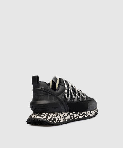 Men's Balmain Black Beaded Racer Combo Sneakers