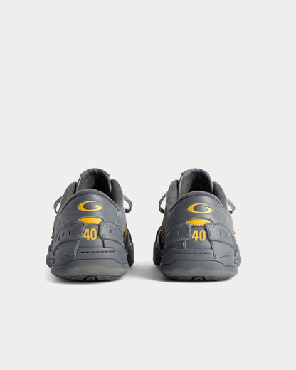 Men' Balenciaga Hamptons Worn-out Trainers Grey Yellow Low Sneaker
